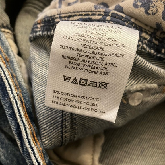 We The Free Jeans Womens 28 Light Wash Loren High Rise Carpenter Barrel Utility - Picture 5 of 9